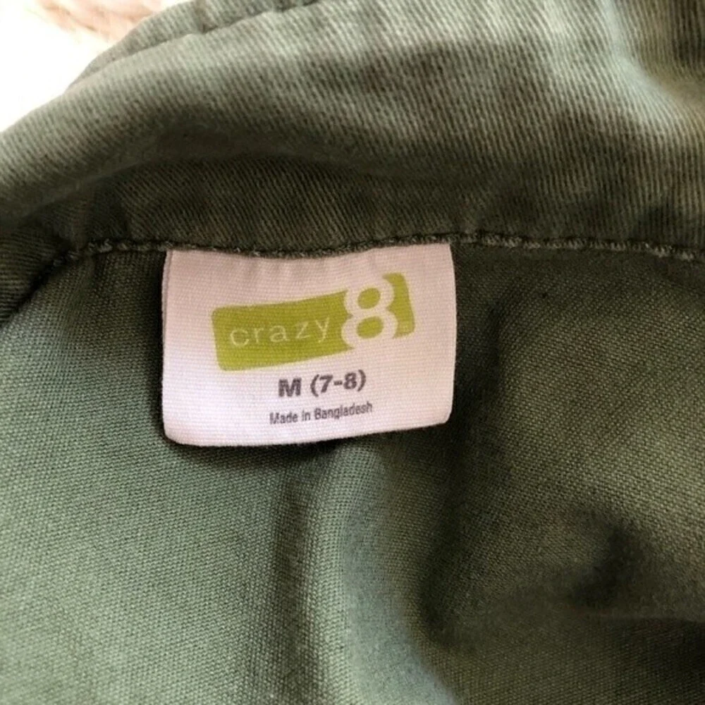 Gymboree Army Green Denim Jacket Size7/8